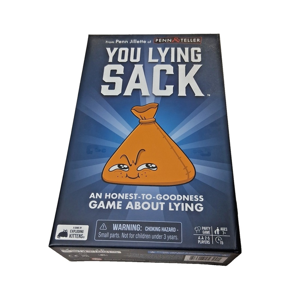 YOU LYING SACK by Penn‎ & Teller Board Game 2023 100% COMPLETE In Box